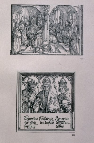 The Triumphal Arch of Emperor Maximilian I (1459-1519): (detail) by Albrecht Dürer